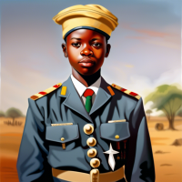 A young Seventh-day Adventist African Pathfinder in uniform